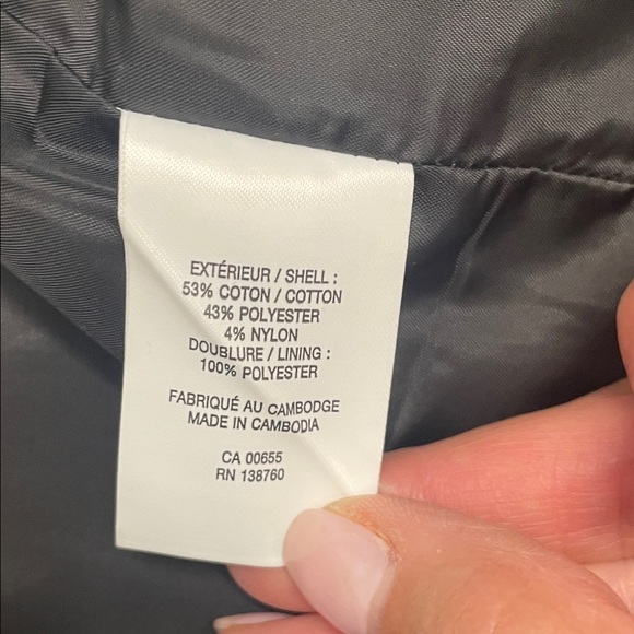 Reitmans Black Double Breasted Trench Coat Pockets & Tie Belt Nylon Sz S - Picture 12 of 16